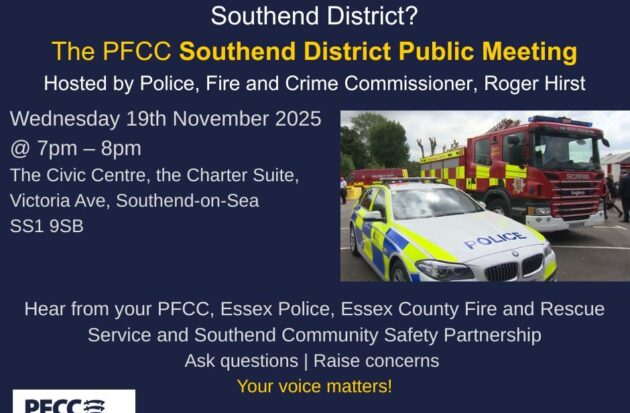 Southend Public Meeting poster