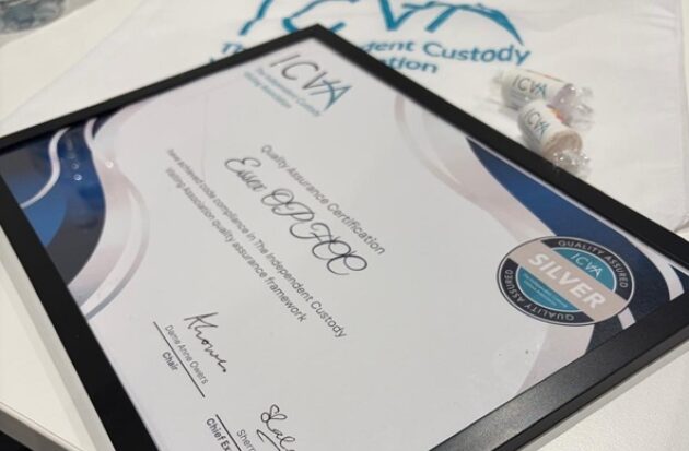 Certificates from ICVA accreditation