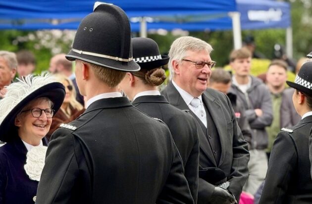 Roger Hirst, Police, Fire and Crime Commissioner at the Passing Out Parade today