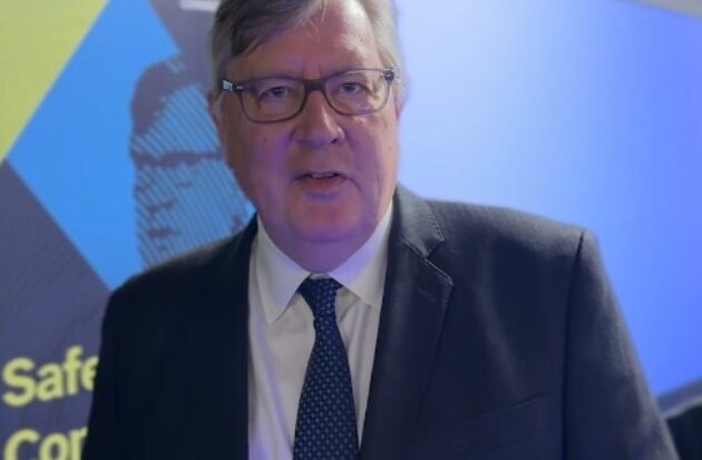 Screen shot of Roger Hirst speaking at the PFCC Conference 2026