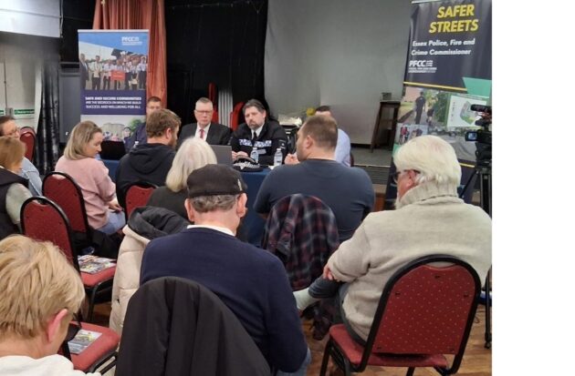 Thurrock public meeting audience and panel