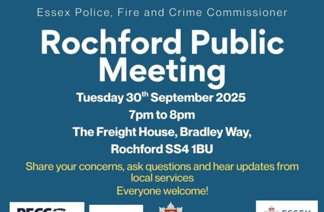 Info about the PFCC Rochford Public Meeting on 30 Sept 2025