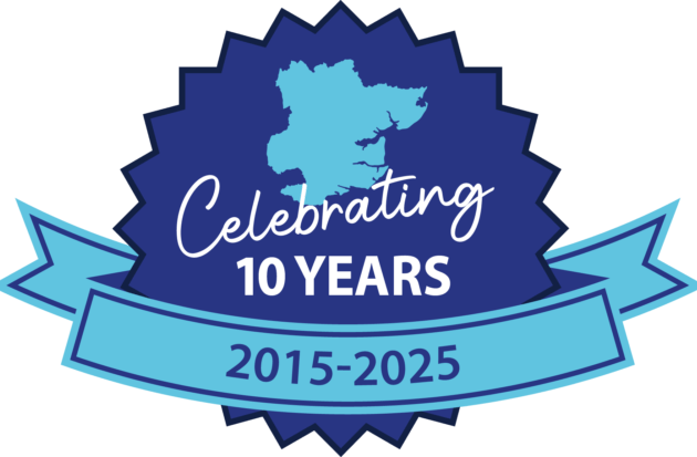 ERMS 10 anniversary logo
