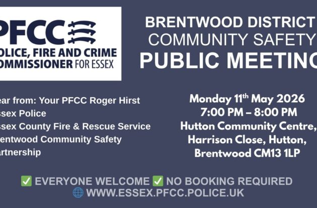 Brentwood public meeting poster