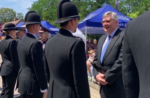 Shorter crop for pass out parade featuring RH