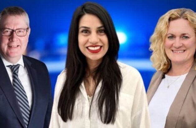 Roger Hirst, Cllr Seena Shah and Louise McKinlay