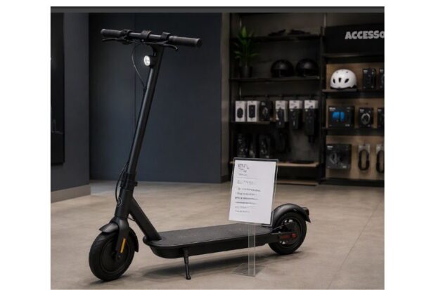 generic image of an escooter in a shop for sale