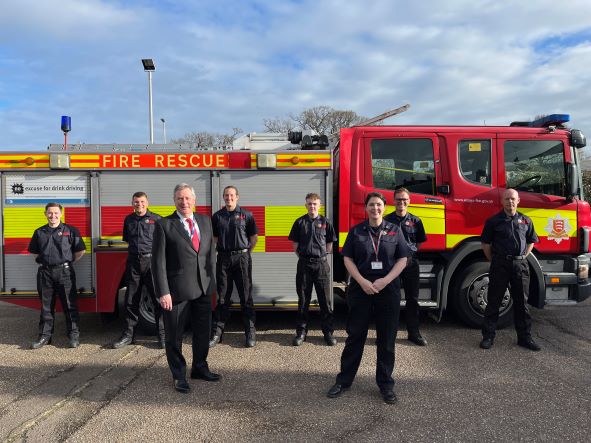 PFCC meets new on-call firefighters - Essex Police, Fire & Crime ...